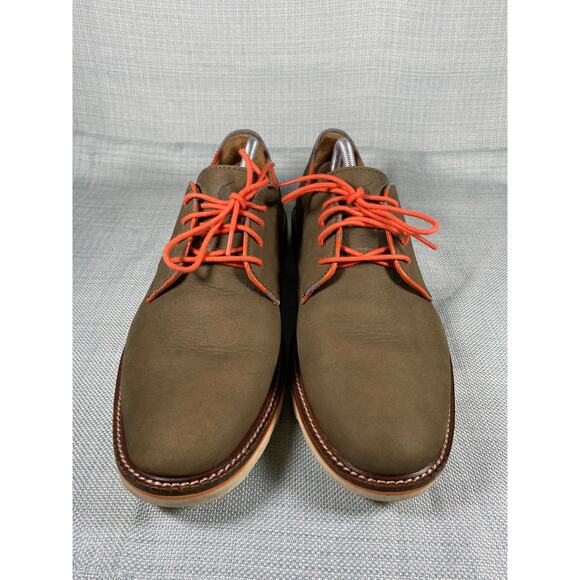 Polo Ralph Lauren Men\'s Wilber Oxford Shoe Men’s sz 12 12D Dark Green/Orange main image 8